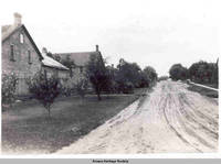 Street scene looking south, South Amana, Iowa, 1900s