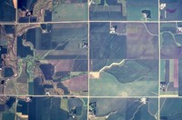 Aerial views of Cherokee County farmland.