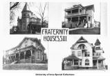 Fraternity houses, Iowa City, Iowa, ca. 1910