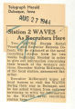 Station 2 WAVES as recruiters here