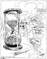 How long before sand will run out?  And if the goose is not cooked by that time---.