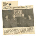 Recruiting for WAC air force