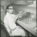 Female Indian graduate student in Chemical Laboratory, 1962