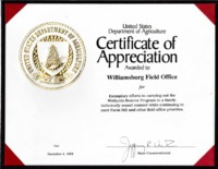 Certificate of Appreciation