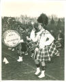 Scottish Highlanders drum major Margaret Ladd, The University of Iowa, 1959