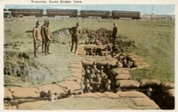 Trench practice at Camp Dodge 