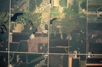 Aerial views of Cherokee County farmland.