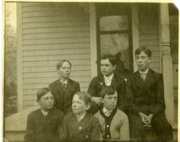 Group of boys on porch