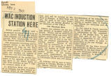 WAC induction station here