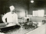 Making cottage cheese, 1930
