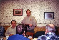 2000 District Commissioners at restaurant presenting awards