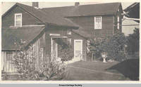 Communal residence view from backyard, Amana, Iowa, 1900s