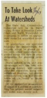1963 - To Take Look at Watershed