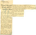 Third WAAC Wed; all to service men