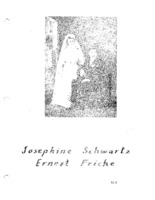 Fricke Family Genealogy, Volume II -  Josephine Schwartz & Ernest Fricke (Part X)