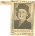 Member of WAACs guest