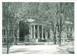 Macbride Hall in winter, the University of Iowa, 1950s?