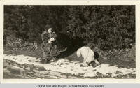 Burden baby with dog