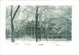 East side of Macbride Hall in winter, the University of Iowa, 1960s?