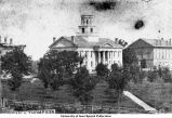 Pentacrest in summer, The University of Iowa, 1869