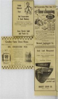 Soil conservation week advertisements. 