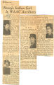Navajo Indian girl is WAAC Auxiliary