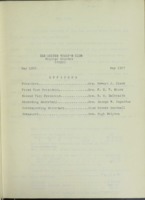 Des Moines Women's Club Minutes 1926-1928