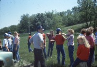 Group participating in a outdoor classroom.