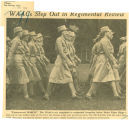 WAACs step out in regimental review