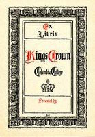Columbia College: Kings Crown Bookplate