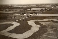 Aerial view of farmland