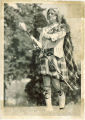 Scottish Highlanders drum major Shannon Gaffrey, The University of Iowa, 1973 or 1974
