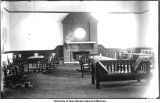 Unity Hall, reading room, The University of Iowa, 1910