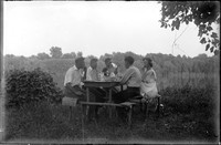 UP629 Picnic by pond