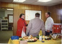 1996 Joyce Stafford, Bill Walker and Frank Hedges talk at open house