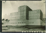 Architectural drawing of the Hydraulics Laboratory, the University of Iowa, 1950s?