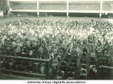Student registration at Field House, The University of Iowa, 1930s