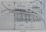 Lakonta, IA, 1913 map; West Des Moines Township; Mahaska County; Iowa