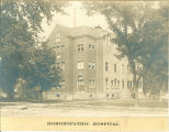Homeopathic Hospital on corner of Dubuque and Jefferson Streets, the University of Iowa, 1900s
