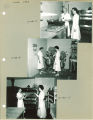Currier Hall food service workers with kitchen equipment, The University of Iowa, June 1951