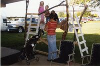 2009  Fair booth display with people playing on it