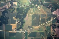 Aerial views of Cherokee County farmland.