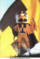 Black and gold Herky, mascot of the University of Iowa, on I-Club breakfast invitation, The University of Iowa, 1990