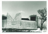 Side view of Hardin Library for the Health Sciences, the University of Iowa, January 1975