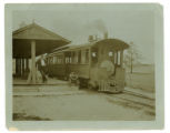 Ames &amp; College Railway waiting at the terminal.