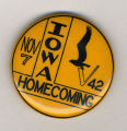 Homecoming badge, November 7, 1942