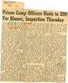 Prison camp officers hosts to 200 for dinner, inspection Thursday