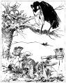 Making fine food for the ravens.
