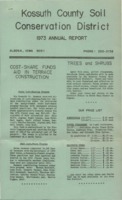 1973 Kossuth County Soil and Water Conservation District Annual Report