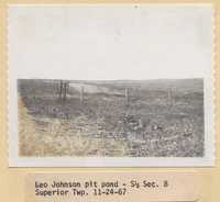 Pit Pond on Leo Johnson's Farm.